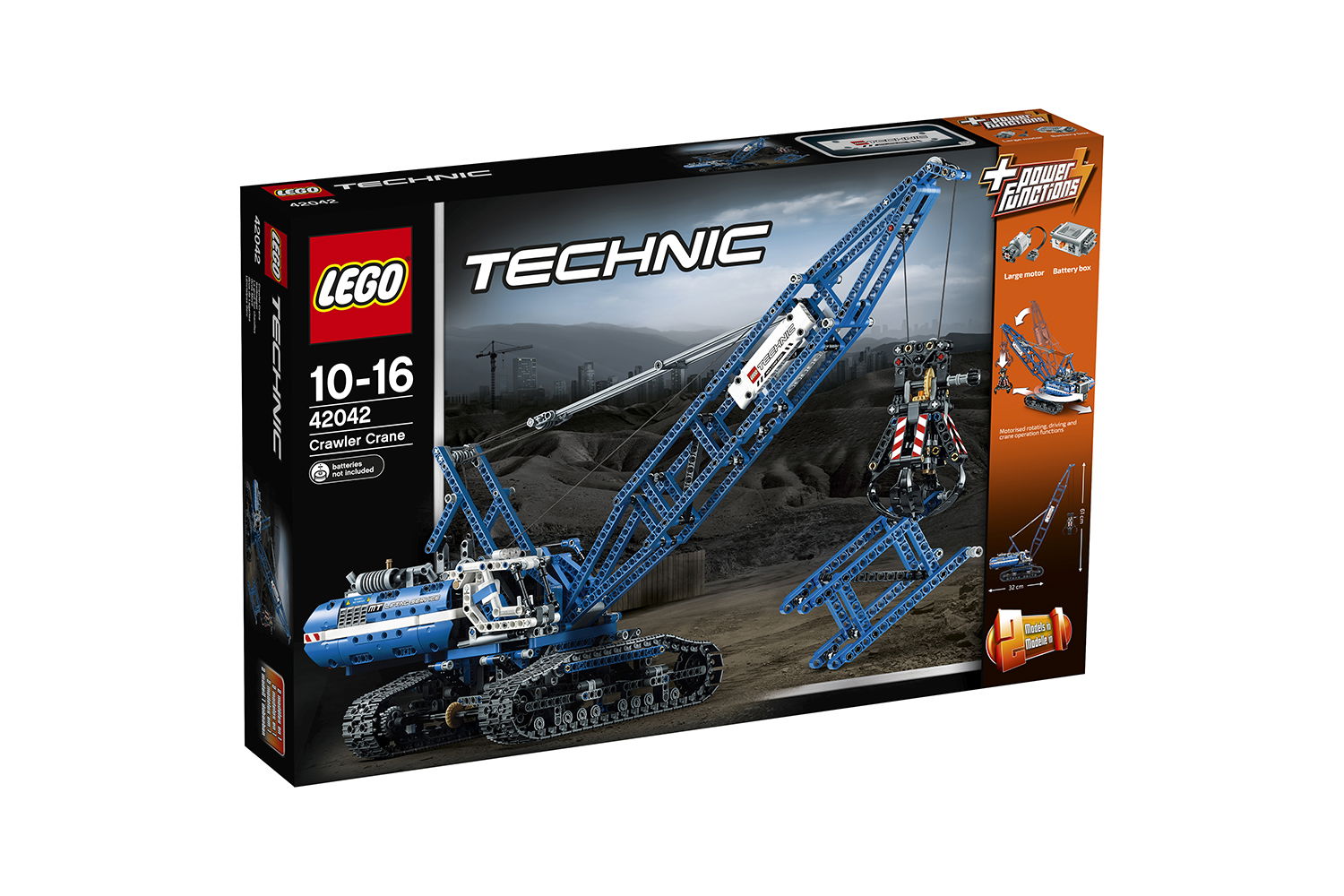 LEGO® Technic Crawler Crane blue / white 42042 model car