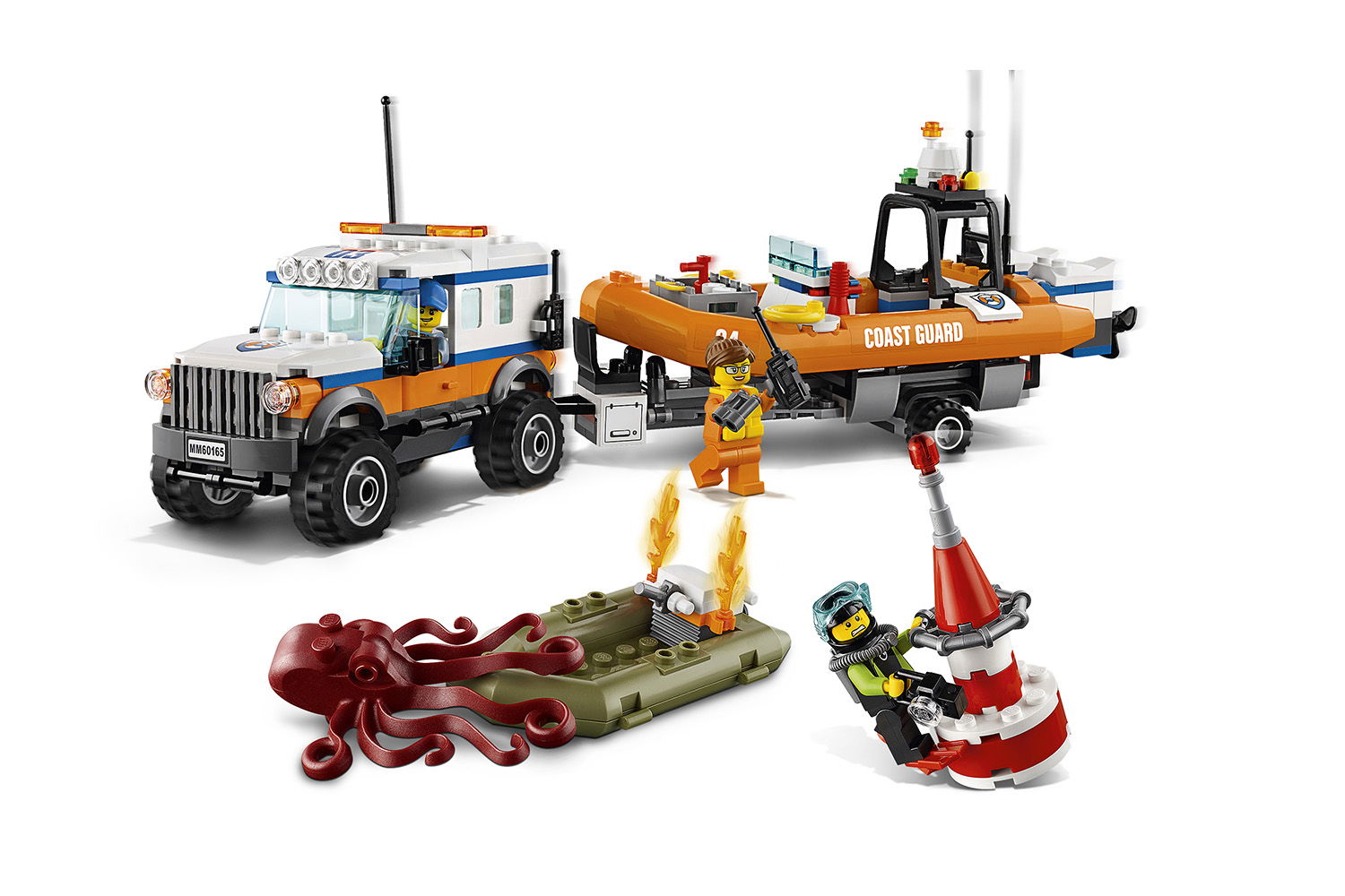 LEGO® City Geländewagen mit Rettungsboot