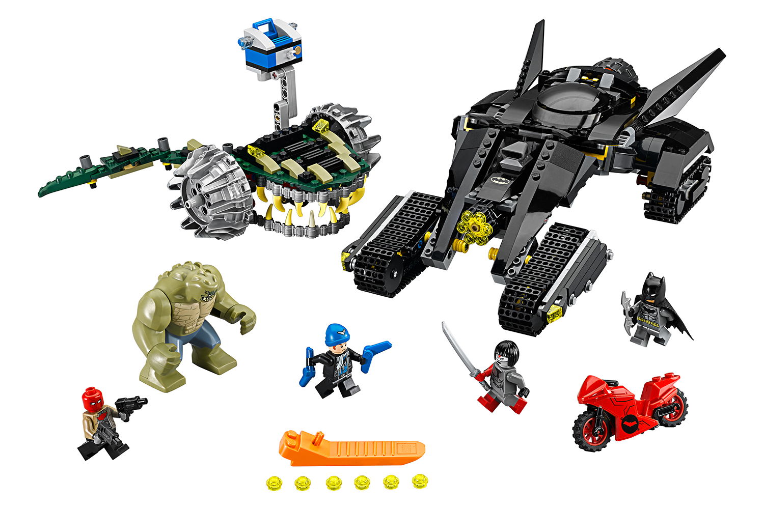 LEGO® DC Comics superhelden Batman ™: Killer Crocs ™ inval in de riolen